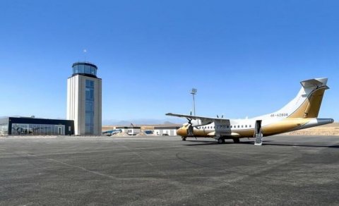 Zəngilan aeroportundan ilk test uçuşu - VİDEO