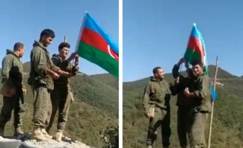 Daha bir strateji yüksəklikdə Azərbaycan bayrağı dalğalanır (FOTO/VİDEO)