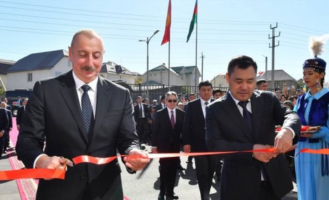 Azərbaycan və Qırğızıstan prezidenləri Bişkekdə açılışlar etdi - YENİLƏNİB