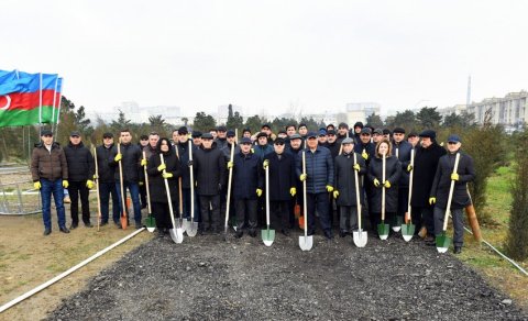 Heydər Əliyevin 100 illiyinə həsr olunan ağacəkmə aksiyası keçirilib