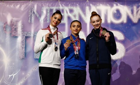 Azərbaycanın bədii gimnastı Fransadakı turnirdə daha üç medal qazanıb