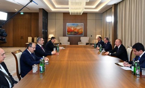 İlham Əliyev Hakan Fidanı qəbul etdi - YENİLƏNİB