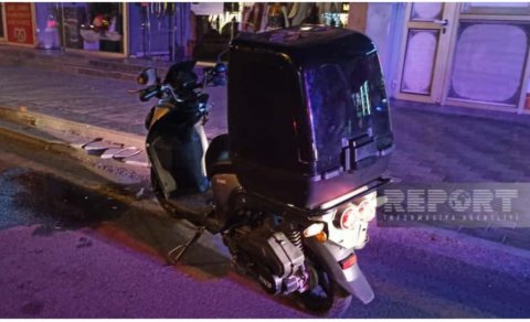 Sumqayıtda moped yolu keçən piyadanı vurdu