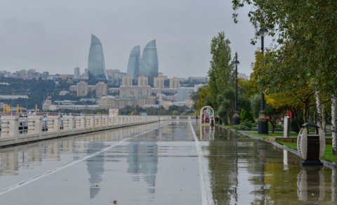 Sabah Bakıda yağış yağacaq, şimşək çaxacaq