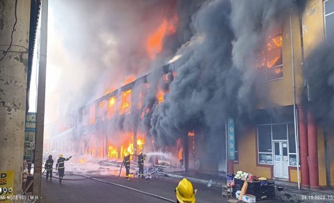 Masallıda bazardakı yanğın məhdudlaşdırıldı, xəsarət alanlar var