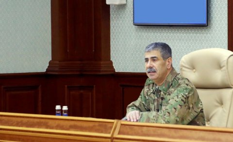 Zakir Həsənov ordu rəhbərliyini topladı, göstərişlər verdi