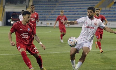 Tovuz stadionunda işıq dirəyi aşdı, \