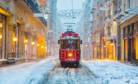 İstanbulda cazibədar qış - FOTO