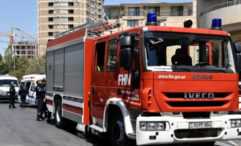 Bakıda hoteldə baş verən yanğın söndürüldü, 25 nəfər təxliyə edildi - YENİLƏNİB