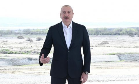 Prezident: Şirvan kanalı suyun həcminə və əkin sahələrinin əhatəsinə görə ən böyük layihəmiz olacaq