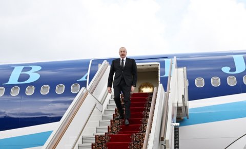 Prezident Rusiyada səfərdədir - FOTO