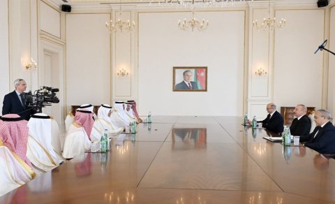 Prezident Səudiyyə Ərəbistanının energetika nazirini qəbul etdi - FOTO