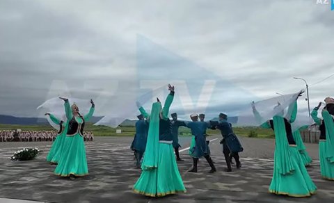Sülhməramlıları yolasalma mərasimindən görüntülər - VİDEO