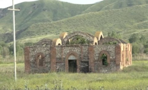 Erməni barbarlığına tuş gələn Qubadlı məscidi - VİDEO