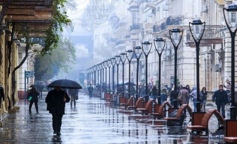 Bəzi yerlərdə leysan yağıb, şimşək çaxıb - FAKTİKİ HAVA