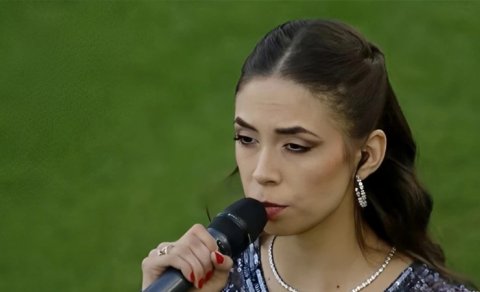 Slovakiyada Azərbaycan himnini oxuyan qadın kimdir? - VİDEO