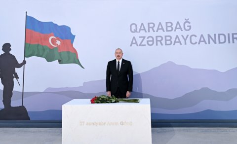 Prezident Zəfər parkında olub -FOTO/YENİLƏNİB