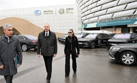 Prezident və birinci xanım BOS-un ərazisində COP29-la bağlı yaradılan şəraitlə tanış olub - YENİLƏNİB