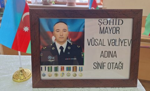 Şəhid mayor Vüsal Vəliyevə həsr olunmuş tədbir keçirildi - FOTO