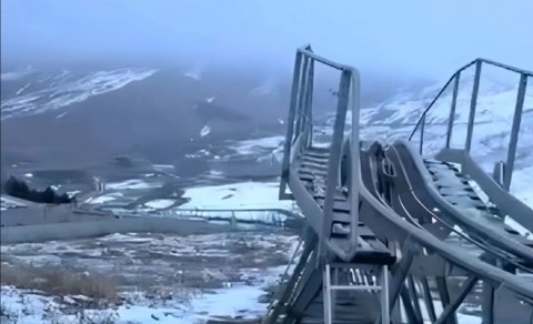 Şahdağdakı "Roller Coaster"də texniki problem: İnsanlar relslərin üzərində qaldılar