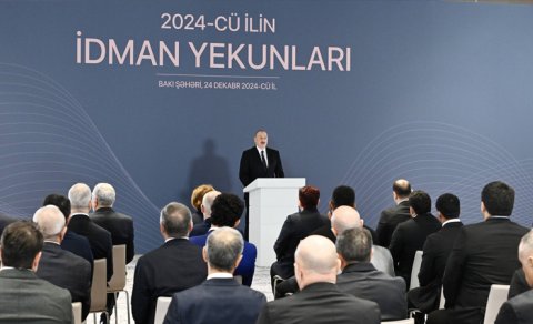 Prezident 2024-cü ilin idman yekunlarına həsr olunan mərasimdə iştirak etdi - YENİLƏNİB