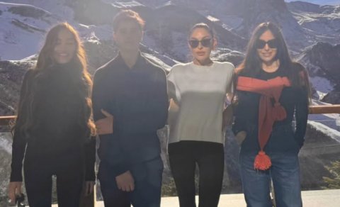 Leyla Əliyeva Şahdağdan ailə fotolarını paylaşdı
