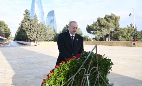 İlham Əliyev 20 Yanvarla bağlı paylaşım etdi - FOTO