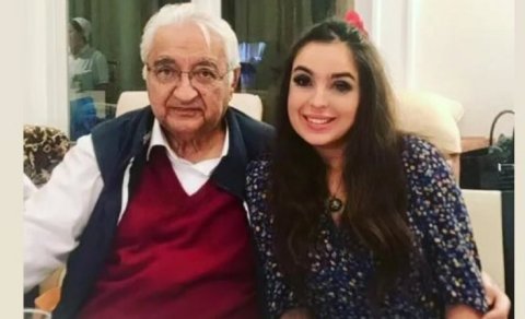 Leyla Əliyeva babasını təbrik etdi - FOTO