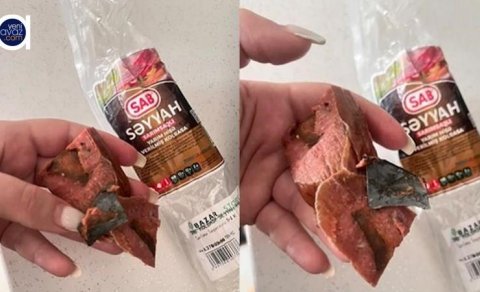 SAB-ın kolbasasından metal parçası çıxıb? - FOTO