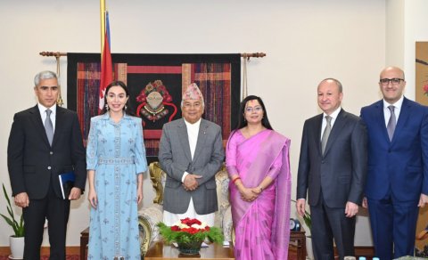 Leyla Əliyeva Nepalın prezidenti ilə görüşdü - FOTO