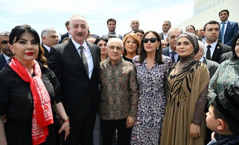 Prezident və birinci xanım Ağdam Muğam Mərkəzinin açılışında - YENİLƏNİB