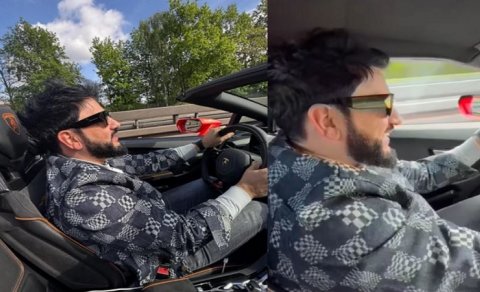 Xalq artisti "Lamborghini"ni 300-lə idarə etdi