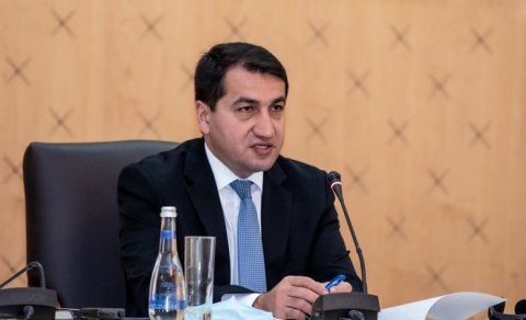 Hikmət Hacıyev Ağdam dəmiryolu stansiyası ilə bağlı paylaşım