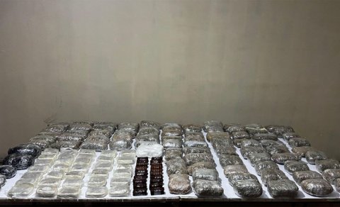 İrandan Azərbaycana 75 kq narkotik keçirilməsinin qarşısı alındı