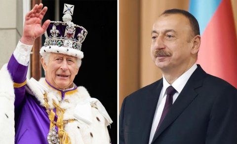 İlham Əliyev Britaniya Kralını təbrik etdi
