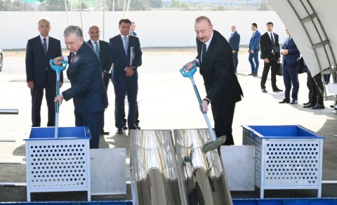Bakıda "Özbəkistan" parkının təməli qoyuldu, yeni səfirlik binasının açılışı oldu - YENİLƏNİB