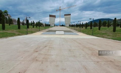Xankəndidə inşa edilən Zəfər Tağının hündürlüyü 44 metr olacaq