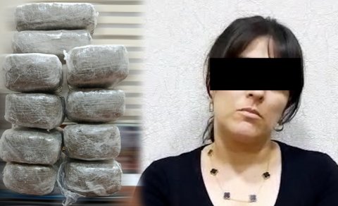 Bakıda qadının evindən 10 kq narkotik aşkarlandı