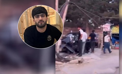 Azərbaycanlı tiktoker BMW ilə qəzaya düşdü - VİDEO