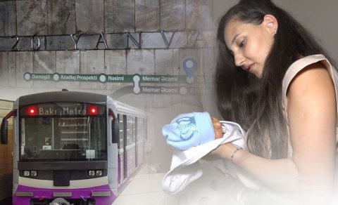 Metroda doğulan körpənin anası danışdı - VİDEO
