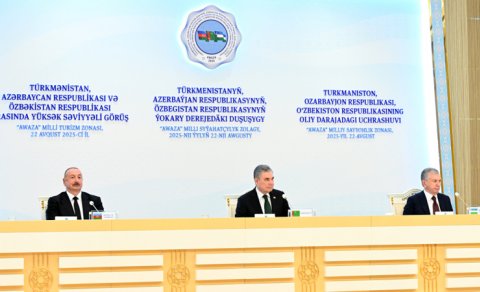Azərbaycan, Türkmənistan və Özbəkistan liderlərinin iştirakı ilə sənədlər imzalandı - YENİLƏNİB