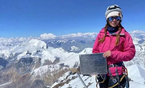 Rusiyalı alpinist 4 il əvvəl həyat yoldaşının öldüyü yüksəklikdə vəfat etdi