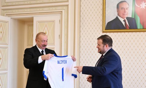 Prezident Stiven Doutini qəbul etdi - FOTO