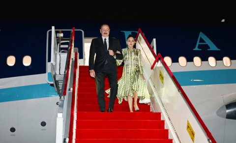Prezident və birinci xanım Çinə səfərə getdi - FOTO