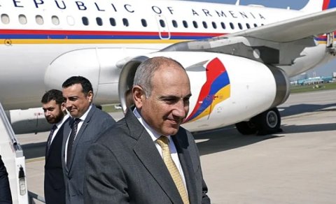 Bakı icazə verdi - Paşinyanın təyyarəsi Azərbaycandan keçdi