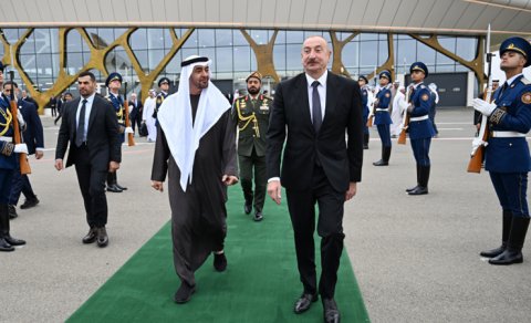 BƏƏ Prezidentinin Azərbaycana rəsmi səfəri başa çatdı - FOTO