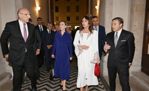 Mehriban Əliyeva Vatikandakı açılışda iştirak etdi - FOTO