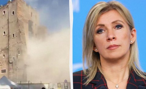 Zaxarova Romadakı qüllənin uçulmasını istehza ilə ələ aldı - İtaliyadan kəskin cavab