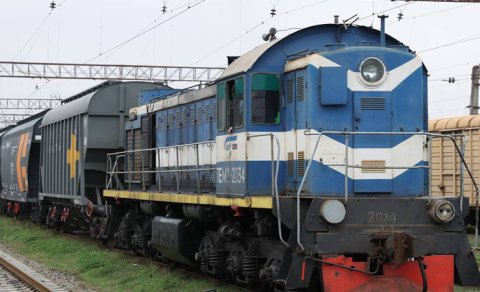 Ermənistana buğda aparan qatar artıq Bakıdadır - VİDEO