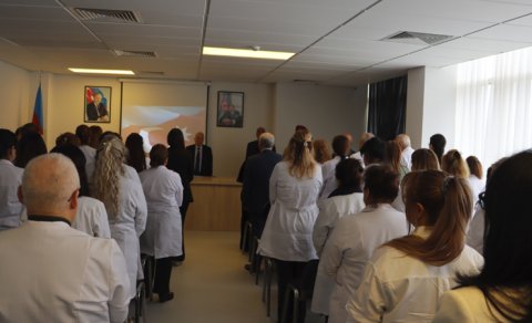 Elmi-Tədqiqat Tibbi Profilaktika İnstitutunda Zəfər Günü qeyd olundu - FOTO